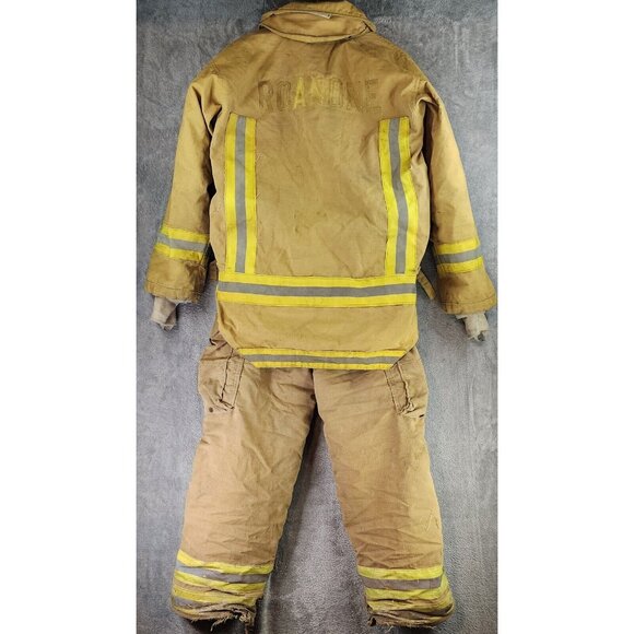 Morning Pride Firefighter Turn Out 44C 29/35L 34S Vintage Set with Boots Gloves - Picture 2 of 16